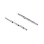 Emuca Guías para mesa extensible Lunch+39, Aluminio, Anodizado inox