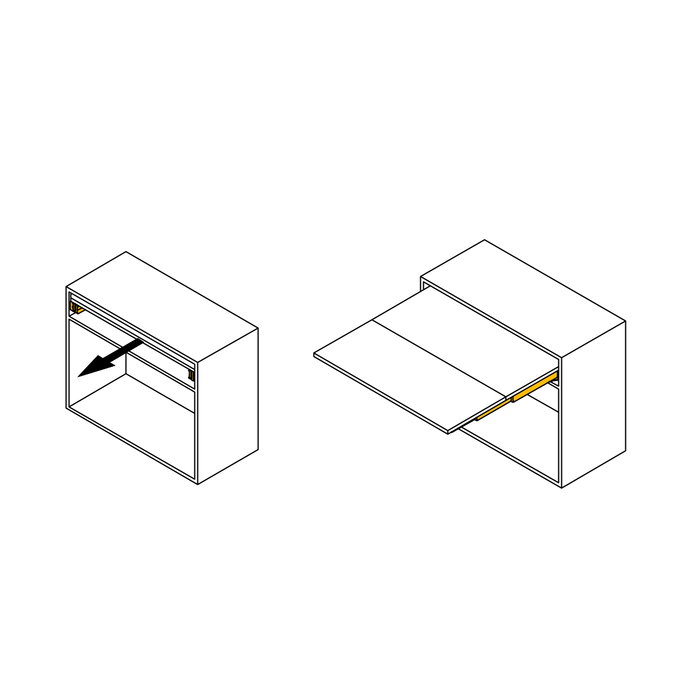Emuca Guías para mesa extensible Lunch+39, Aluminio, Anodizado inox Emuca Guías para mesa extensible Lunch+39, Aluminio, Anodizado inox