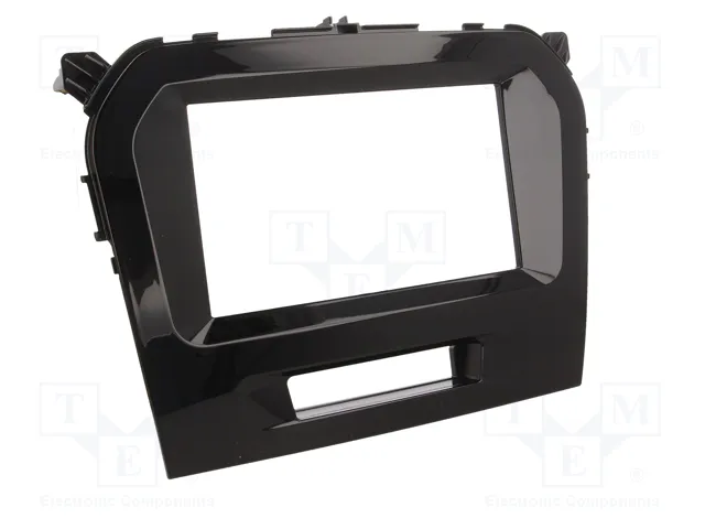 PER.PIC. Bastidor de montaje de radio Suzuki 2 DIN brillo negro