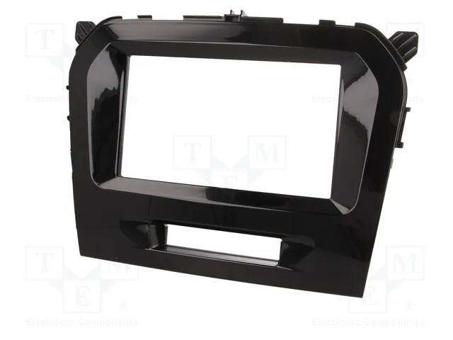 PER.PIC. Bastidor de montaje de radio Suzuki 2 DIN brillo negro
