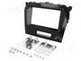 PER.PIC. Bastidor de montaje de radio Suzuki 2 DIN brillo negro