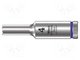 WERA Vaso Hexagonal 4mm 1/4 de pulgada 50mm