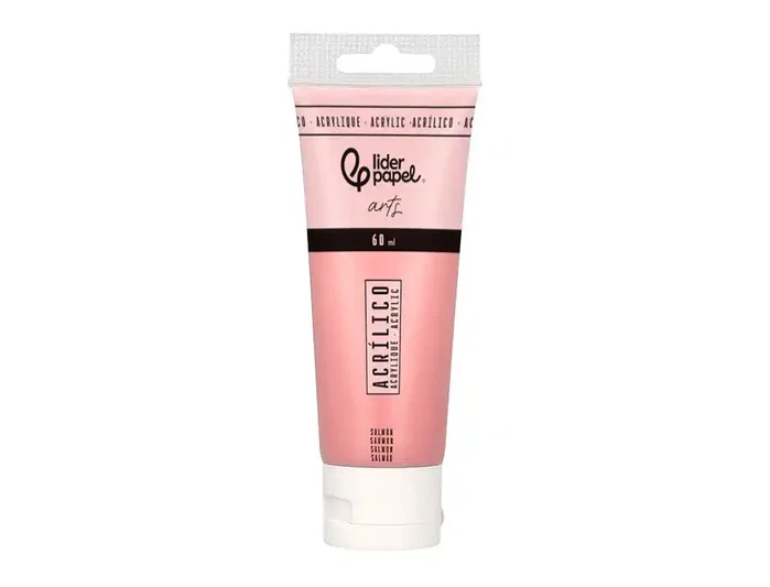 Liderpapel Pintura Acrilica Tubo de Plastico 60 ml Color Salmon