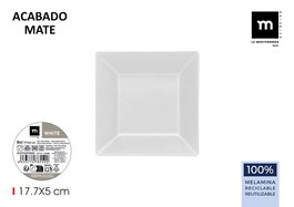Inde Bol Melamina Mate White 17.7 cm x 5 cm (12 Unidades)