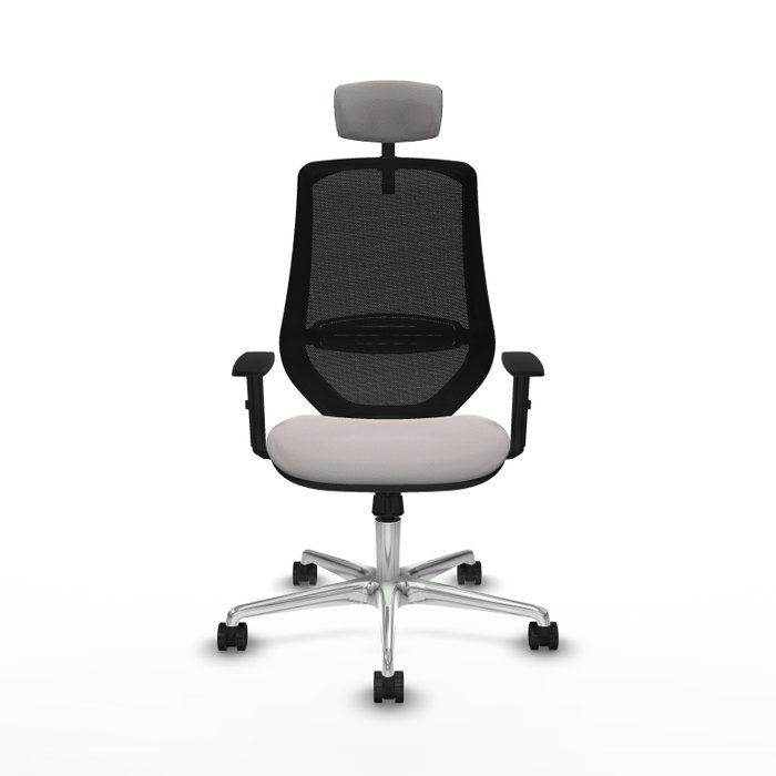 PIQUERAS Y CRESPO Silla de oficina Mardos con mecanismo Sincro Blanco y Negro
