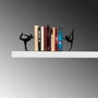 Aberto Design Sujetalibros de Metal 8 Negro 34x14x22 cm Resistente para Libros