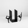 Aberto Design Sujetalibros de Metal 8 Negro 34x14x22 cm Resistente para Libros