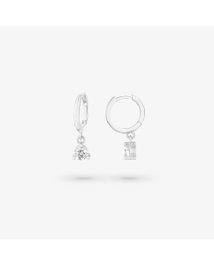 Radiant Pendientes Huggies Silver BASICS Gris