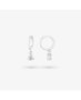 Radiant Pendientes Huggies Silver BASICS Gris