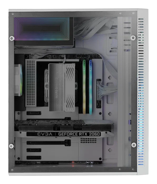 Caja gaming semitorre mars gaming mc-blaze blanca