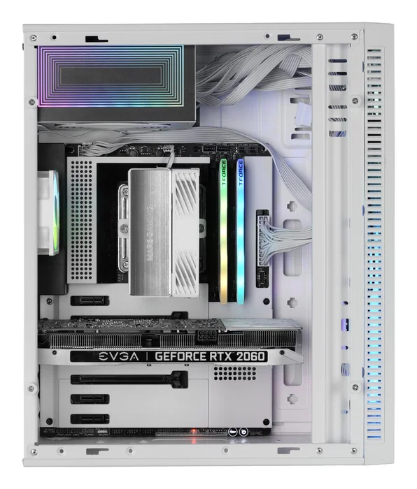 Caja gaming semitorre mars gaming mc-blaze blanca