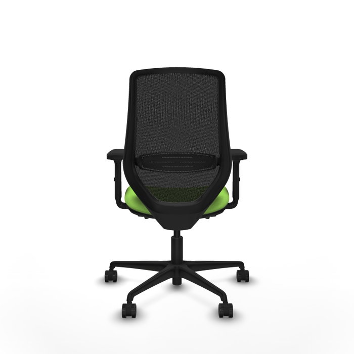 PIQUERAS Y CRESPO Silla de oficina Mardos con mecanismo Sincro/Traslack, Pistacho y Negro