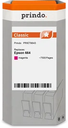 Prindo Cartucho de tinta magenta PRIET6643 Classic