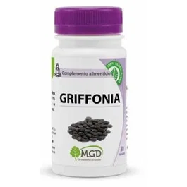 MGD Griffonia 30Vcap - 30 Capsulas con 99 mg 5-HTP por Capsula - Complemento Alimenticio para Serotonina