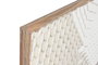 DKD Home Decor Cabecero Cama Moderno Blanco Natural Mango 180 x 90 x 5 cm
