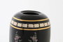DKD Home Decor Jarrón de Porcelana Flores Negro y Multicolor