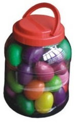 Ritmo Maracas Huevo en Cubo Plástico