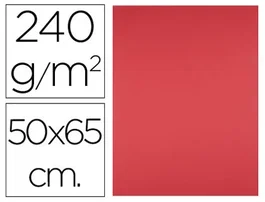 Liderpapel Cartulina Rojo 50x65 cm 240g/m2