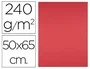 Liderpapel Cartulina Rojo 50x65 cm 240g/m2