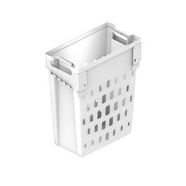 ACCESORIOS COCINA Kit Módulo Tolva Ropa Abatible ANJA con Compás Retenedor, 50L, Blanco, Códigos 1008.2308/1008.2309