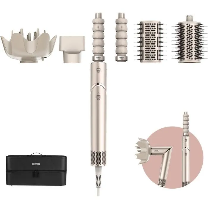 Shark FlexStyle HD446SLEU Secador y Estilizador 5 en 1 Beige Shark FlexStyle HD446SLEU Secador y Estilizador 5 en 1 Beige