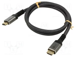 GOOBAY Cable HDMI 2.1 Textil 1m