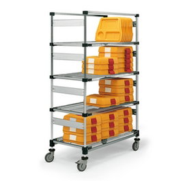 Rieber Carro Stock Thermotray, Carro de Acero Inoxidable, Dimensiones 1554x783x1636 mm