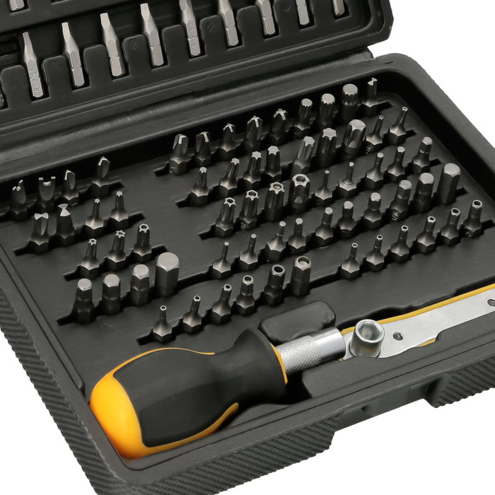 WOLFPACK LINEA PROFESIONAL Juego de Puntas y Adaptador 1/4 de 99 Piezas