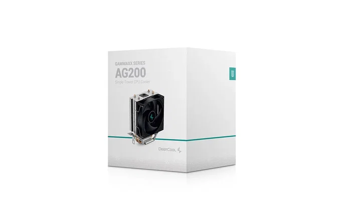 DeepCool AG200 Ventilador CPU para PC, 92 mm, 2 Tubos de Calor, PWM, Compatible con Intel LGA 1150/1151/1155/1200/1700 y AMD AM4/AM5, Negro