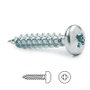 UCAFIX Tornillo de rosca madera cabeza redonda Pozidriv 35mm x 4mm, 1000 unidades