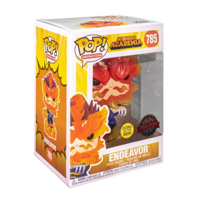 Funko Pop My Hero Academia Endeavor Figura Vinilo Brilla Oscuridad 9cm