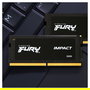 Kingston FURY Impact 32GB (2x16GB) 6400MT/s DDR5 CL38 SODIMM Kit - Tecnología XMP 3.0, Negro, On-Die ECC, para Portátil