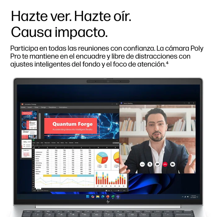 HP EliteBook 8 G2a 14 pulgadas, AMD Ryzen AI 7, 32 GB RAM, 1 TB SSD, Plata