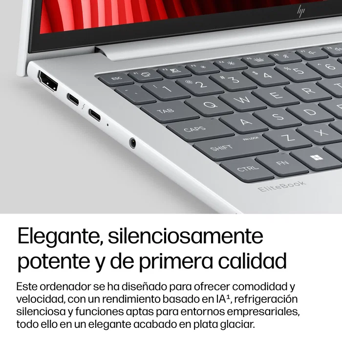 HP EliteBook 8 G2a 14 pulgadas, AMD Ryzen AI 7, 32 GB RAM, 1 TB SSD, Plata