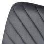 Silla Gris Terciopelo Contract 45 X 51 X 88,50 cm (Set de 4)