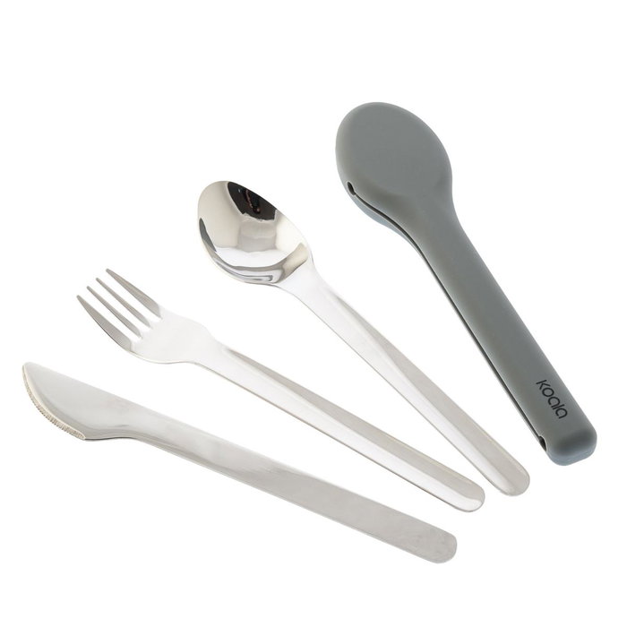 Set 3 Cubiertos Funda Silicona Eco Friendly Koala 20,5x7,5x3,8 cm