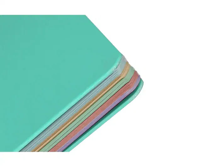 Antartik Cuaderno espiral A4 foam 120h cuadro 5mm 5 bandas 4 taladros 90gr color menta - Micro