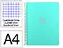 Antartik Cuaderno espiral A4 foam 120h cuadro 5mm 5 bandas 4 taladros 90gr color menta - Micro