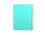 Antartik Cuaderno espiral A4 foam 120h cuadro 5mm 5 bandas 4 taladros 90gr color menta - Micro