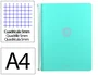 Antartik Cuaderno espiral A4 foam 120h cuadro 5mm 5 bandas 4 taladros 90gr color menta - Micro