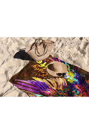 Mijölnir Toalla de Playa Enjoy Life 70, Multicolor 70x130 cm, 70% Poliéster 30% Poliamida Tejido Microfilamento