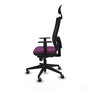 PIQUERAS Y CRESPO Silla de oficina Horna con mecanismo Sincro, Morado y Negro
