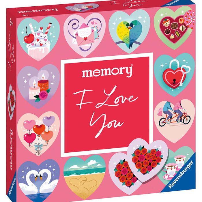 Ravensburger Memory I Love You 22398 Juego de Cartas Ilustradas para Niños +3 Años