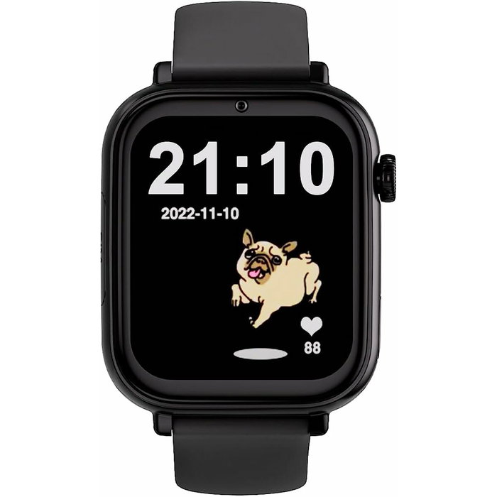 Savefamily Smartwatch SF-SW+N.CSN con carcasa negra y correa de silicona negra Savefamily Smartwatch SF-SW+N.CSN con carcasa negra y correa de silicona negra