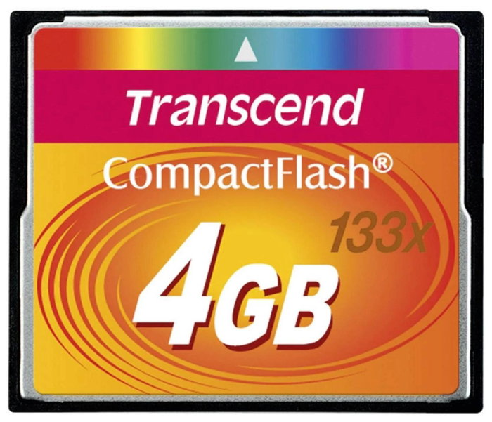 Transcend TS4GCF133 Tarjeta de memoria CompactFlash 4 GB Transcend TS4GCF133 Tarjeta de memoria CompactFlash 4 GB