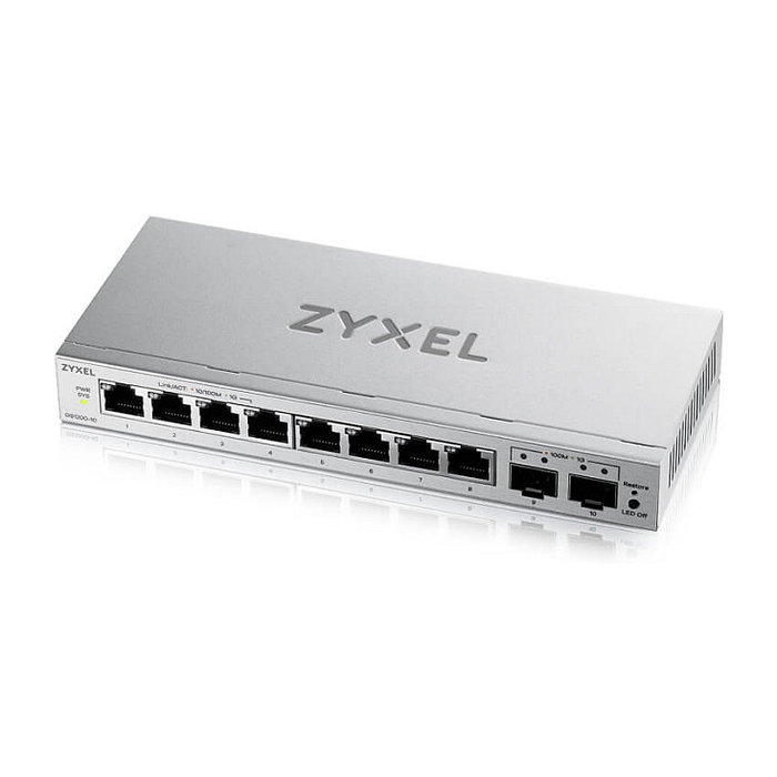 Zyxel GS1200-10v3 Switch Web Managed con 8 puertos Gigabit y 2 SFP Zyxel GS1200-10v3 Switch Web Managed con 8 puertos Gigabit y 2 SFP
