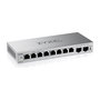Zyxel GS1200-10V3 - Switch de Escritorio 8 Puertos Gigabit + 2 SFP, Gestionado L2 Web/Smart, Capacidad 20 Gbit/s, Sin Ventilador, Gris
