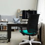 PIQUERAS Y CRESPO Silla de oficina Alares con mecanismo traslack, malla negra y asiento amarillo