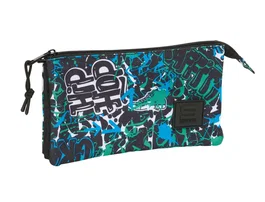 Safta Bolso escolar portatodo triple graffiti