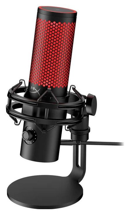 HyperX QuadCast 2 Black-Red Micrófono USB para Podcasts y Streaming HyperX QuadCast 2 Black-Red Micrófono USB para Podcasts y Streaming